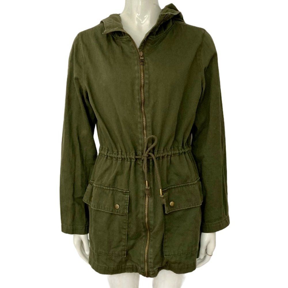 Old Navy 100% Cotton Olive Safari Utility Jacket - Picture 1 of 12